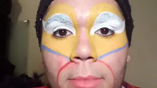 The Lion King Rafiki's makeup step by step