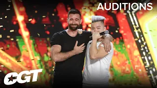 GOLDEN BUZZER Aerial Acrobats Woody & Fenton Hit Lilly In The “Feels”| Canada’s Got Talent