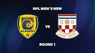 NPL Men’s NSW Round 1: Central Coast Mariners FC v Sydney United 58 FC