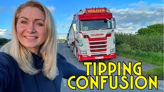Confusion about where to tip my load | last minute loading at closing time | good days trucking