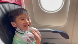 PART 1 | Argus’  First Time Airplane Experience 😅😂