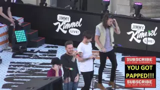 One Direction sound checking at Jimmy Kimmel Live in Hollywood