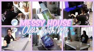 MESSY HOUSE CLEAN WITH ME || CLEANING MOTIVATION 2021