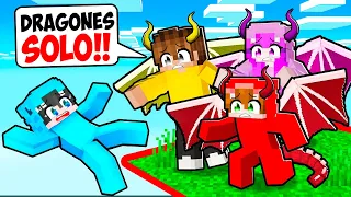 Atrapado en UN CHUNK Pero Somos DRAGONES en Minecraft