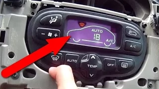 How to Replace Light Bulbs in Automatic Climate Control Unit (Citroen Xsara Picasso)