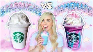 REAL vs. HOMEMADE STARBUCKS DRINKS **shocking**