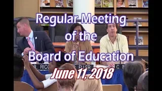 Board of Education Meeting June 11, 2018