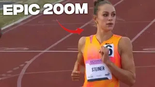 INCREDIBLE! Abby Steiner's EPIC 200M Debut SHOCKS Everyone| DOMINATES USATF Bermuda Grand Prix