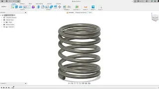 Parametric Spring with gradually reduced pitch at the ends (Fusion 360)