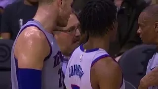 Blake Griffin Technical Foul for Throwing Ball at Schroder’s Head! (11/2/18)