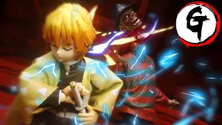 Zenitsu VS Freddy Krueger-Demon Slayer stop motion 我妻善逸VSフレディ・クルーガー -鬼滅の刃