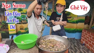 Chị Nga Sumo Lần Đầu Ăn Pịa Dê Và Cái Kết