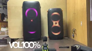 Jbl Partybox 310 vs Partybox 110 bass test