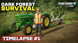 CAN WE THRIVE!? [Dark Forest Survival] FS22 Timelapse # 1