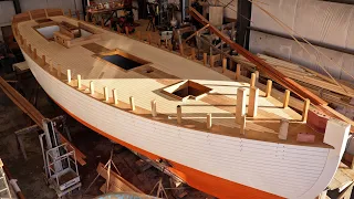 Traditional wood boatbuilding - deck hatches & more!