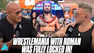 The Rock Says Rumored WrestleMania 39 Match With Roman Reigns Was "Locked In" | Pat McAfee Show