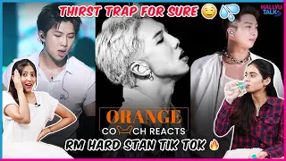 Orange Couch Reacts to BTS RM HARD STAN TIK TOK 😍😳| HALLYUTALK