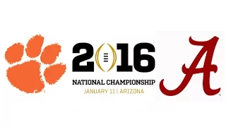 2016 CFP National Championship, #1 Clemson vs #2 Alabama (Highlights)