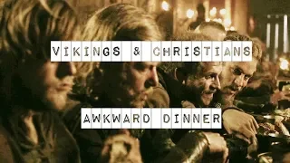 Vikings & Christians awkward dinner - funny moment  (Ragnar Lothbrok Travis Fimmel )