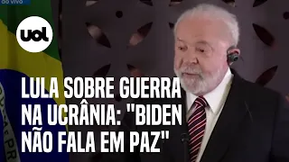 Lula critica posicionamento dos EUA sobre guerra entre Rússia e Ucrânia: ‘Biden não fala em paz’
