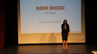 Express to De-Stress | Nidhi Bhogi | TEDxIrvington HS