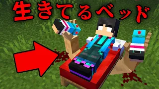 生きてるベッドの都市伝説を検証した結果...【 マイクラ / マインクラフト 】