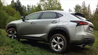 Lexus NX vs Land Rover Discovery Sport: диагональное вывешивание