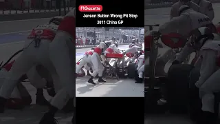 Jenson Button Wrong Pit Box into Red Bull pitlane - 2011 China Grand Prix