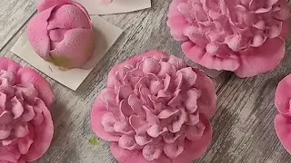 🌺🌸🍀Зефирные пионы от Карины Загоскиной