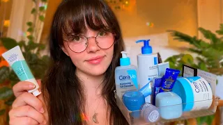 ASMR Blue Skincare | Pampering You at the Spa (layered sounds, personal attention, whispered)