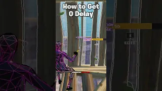 How to get 0 delay in Fortnite! #fortnite #fortnite0ping  #forntitelagfix