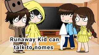 Runaway Kid Can Talk To Nomes || Ft. Little Nightmares Kids || Gacha Skit