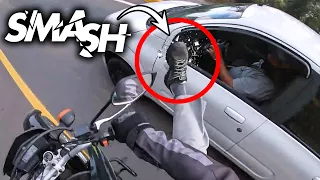 MESSING WITH BIKERS = SMASHED MIRRORS | MOTORCYCLISTS vs STUPID & ANGRY PEOPLE 2021