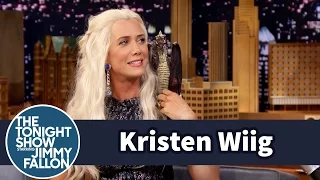 Jimmy Interviews Khaleesi from Game of Thrones (Kristen Wiig)