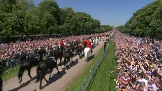 Fans from all over watch Harry marry Meghan in Windsor Castle | ITV News