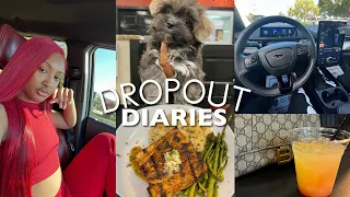 dropout vlog: new electric car girlll, this  puppy is soo cute,  I had to pay to get in the club..