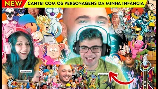 CASAL REAGE CANTEI COM OS PERSONAGENS DA MINHA INFÂNCIA feat. Seu Madruga, Dona Florinda, Goku...