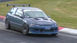 Honda Civic K24 GT30 on Nurburgring | 380HP | Tein N1 | R888R