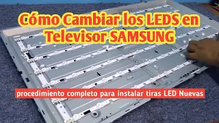 How to CHANGE BURNT LEDS on SAMSUNG TV