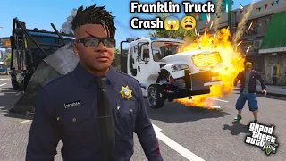 GTA 5; Franklin Truck Destroy by Shinchan 'jack😭😱Franklin Kiara Crying 😭💔🌹Ps Gamester
