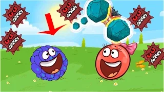 RED BALL 4   'INTO THE CAVES' Completed LEVEL 61 - 75 with Bilberry Ball New Update