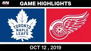 NHL Highlights | Maple Leafs vs Red Wings – Oct 12th 2019