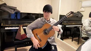 Marcin - "Alors on Danse" on One Guitar (Cover) BPM 104