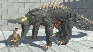 SCP-682 Hard To Destroy Reptile vs ALL UNITS in Castle ARBS Animal Revolt Battle Simulator