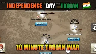 Independence Day 🇮🇳 Youtubers Trojan War! In Clash Of Clans (Hindi)