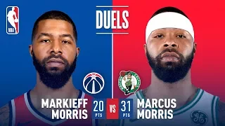 There's A Morris Twins Family Feud in Double OT In Boston!