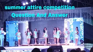 Summer attire competition Question And Answer#bonbon  #camiguinisland