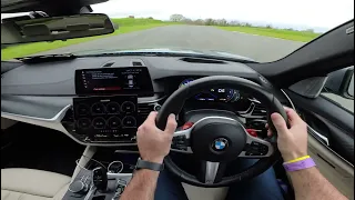 BMW 540i  xdrive Mondello park POV drive