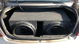 FIRST 13 INCH SUBWOOFERS I HAVE EVER SEEN! *TRUNK FLEX*