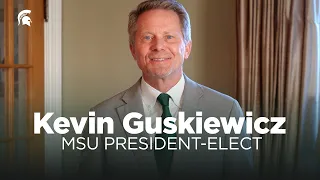 Greetings from MSU President-elect Guskiewicz